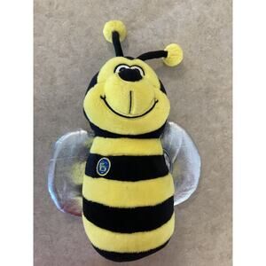 Busy Bee Plush Stuffed Toy Smiling Bumble Honey Bee with Tag Advertising Plush